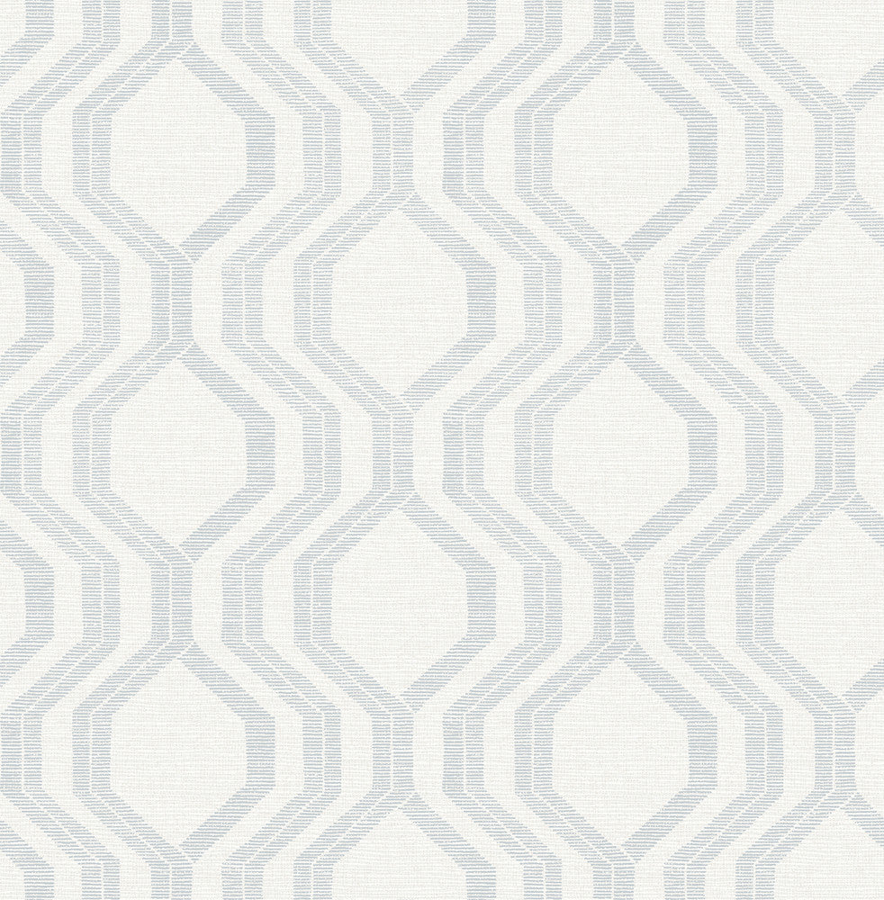 Burton Silver Modern Ogee Wallpaper by A-Street Prints Solace Covers about 56.4 square feet 20.5-in by 33-ft long roll Unpasted 20.86 - Fabric Carolina -