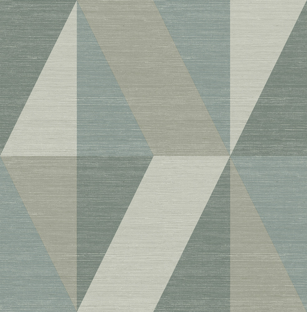 Winslow Green Geometric Faux Grasscloth Wallpaper by A-Street Prints Solace Covers about 56.4 square feet 20.5-in by 33-ft long roll Unpasted 20.86 - Fabric Carolina -