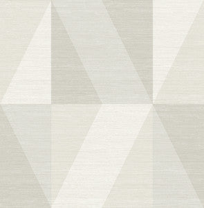 Winslow Bone Geometric Faux Grasscloth Wallpaper by A-Street Prints