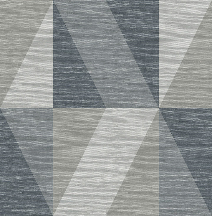 Winslow Slate Geometric Faux Grasscloth Wallpaper by A-Street Prints Solace Covers about 56.4 square feet 20.5-in by 33-ft long roll Unpasted 20.86 - Fabric Carolina -