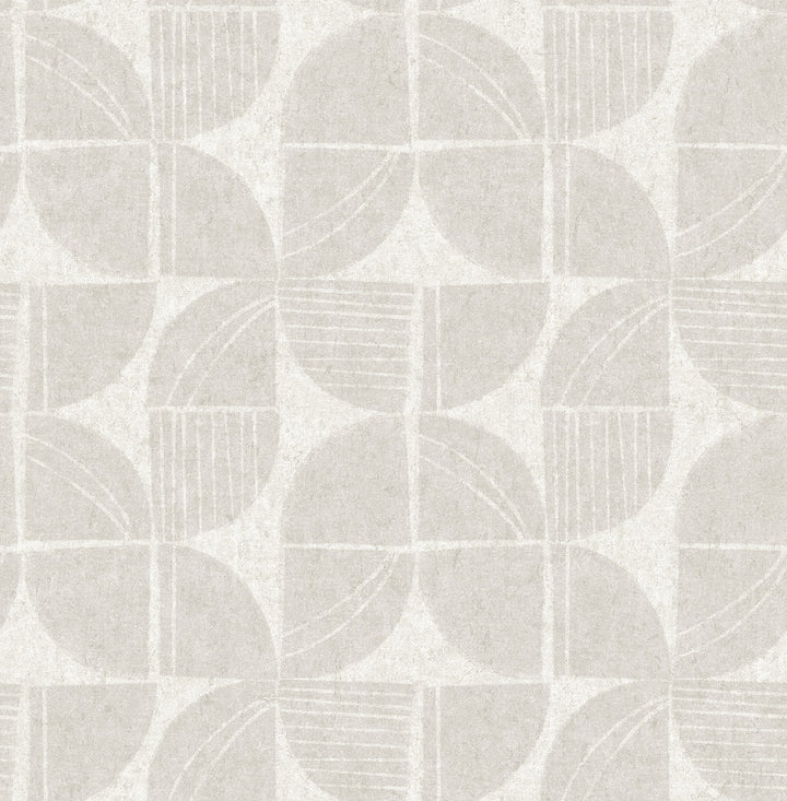 Baxter Bone Semicircle Mosaic Wallpaper by A-Street Prints Solace Covers about 56.4 square feet 20.5-in by 33-ft long roll Unpasted 20.86 - Fabric Carolina -