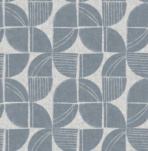 Baxter Denim Semicircle Mosaic Wallpaper by A-Street Prints