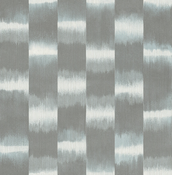 Baldwin Slate Shibori Stripe Wallpaper by A-Street Prints Solace Covers about 56.4 square feet 20.5-in by 33-ft long roll Unpasted 20.86 - Fabric Carolina -
