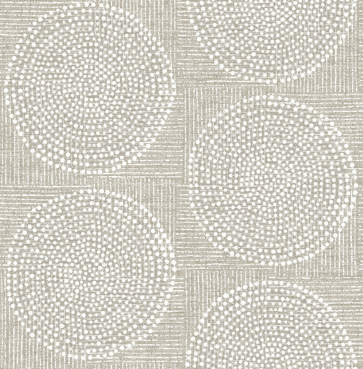 Salma Beige Medallion Wallpaper by A-Street Prints Solace Covers about 56.4 square feet 20.5-in by 33-ft long roll Unpasted 20.86 - Fabric Carolina -