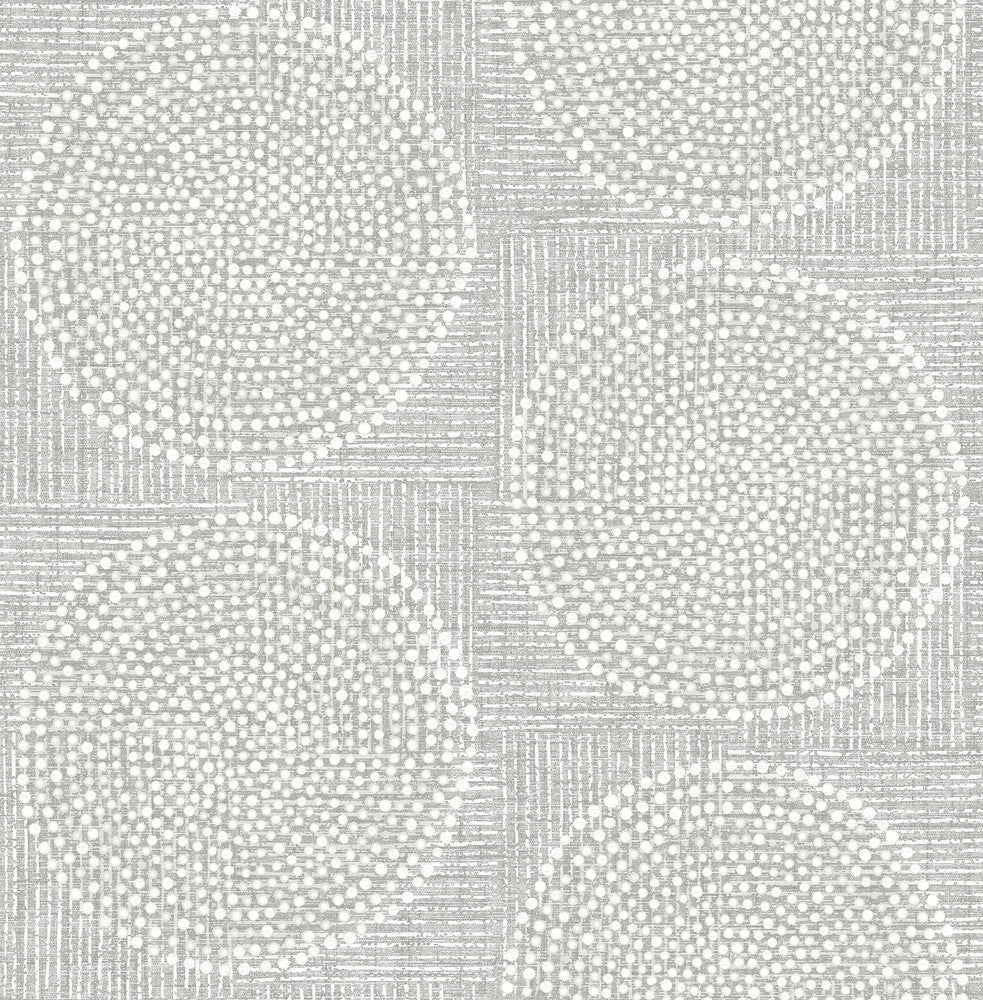 Salma Grey Medallion Wallpaper by A-Street Prints Solace Covers about 56.4 square feet 20.5-in by 33-ft long roll Unpasted 20.86 - Fabric Carolina -