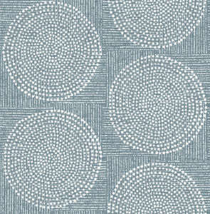 Salma Denim Medallion Wallpaper by A-Street Prints
