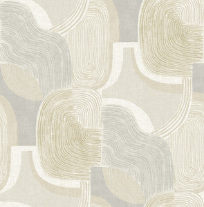 Hollace Honey Geometric Wallpaper by A-Street Prints