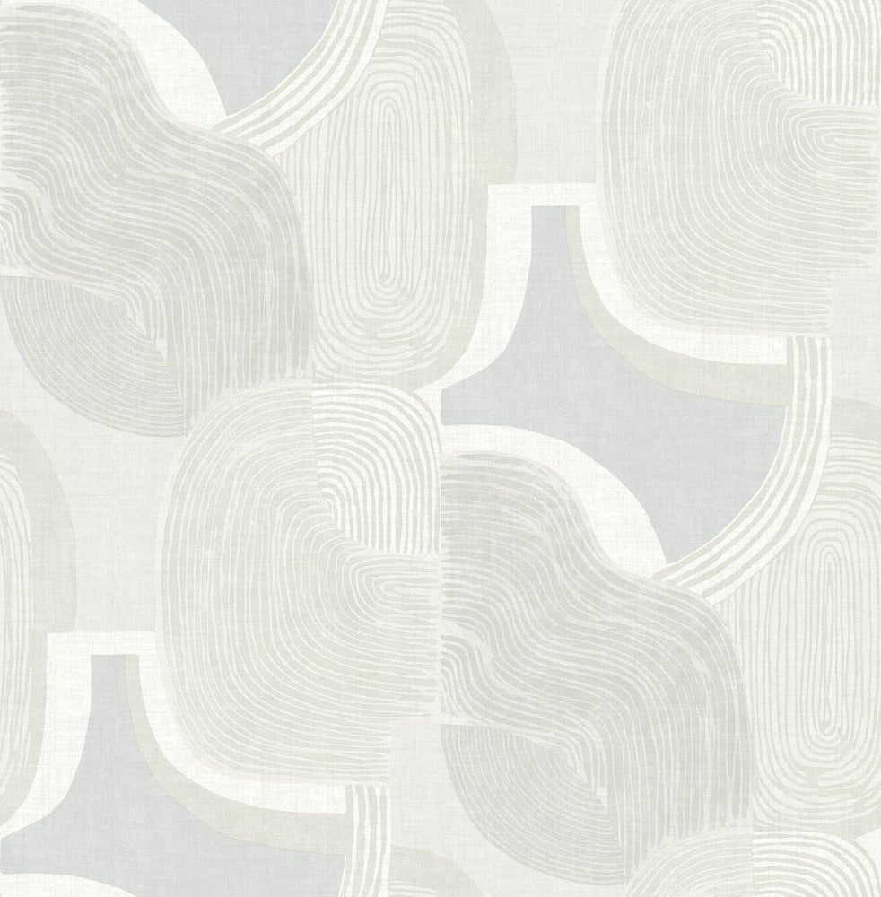 Hollace Sky Blue Geometric Wallpaper by A-Street Prints Solace Covers about 56.4 square feet 20.5-in by 33-ft long roll Unpasted 20.86 - Fabric Carolina -