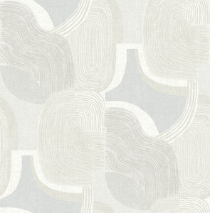 Hollace Sky Blue Geometric Wallpaper by A-Street Prints