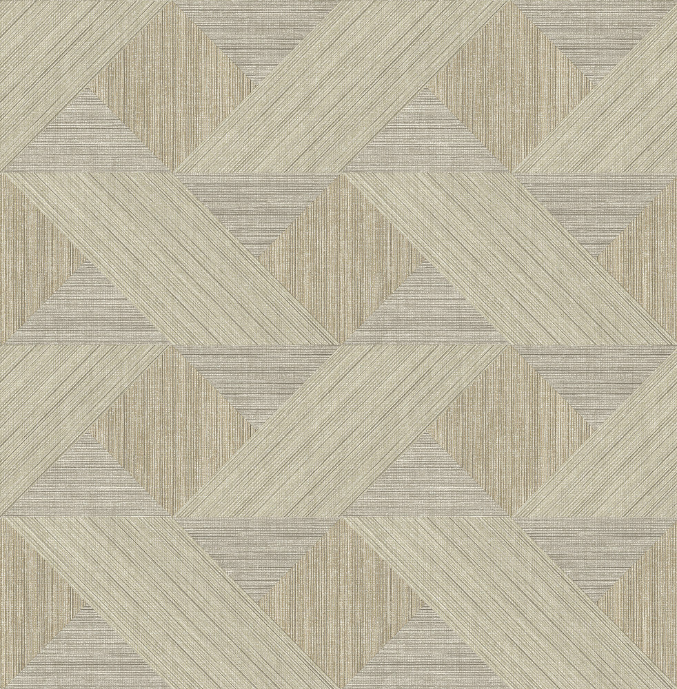 Presley Coffee Tessellation Wallpaper by A-Street Prints Solace Covers about 56.4 square feet 20.5-in by 33-ft long roll Unpasted 20.86 - Fabric Carolina -