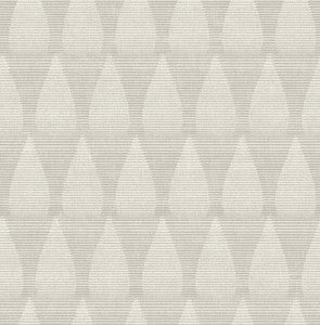 Mirko Grey Ogee Wallpaper by A-Street Prints