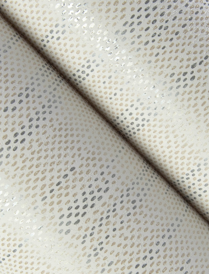 Baris Silver Stipple Stripe Wallpaper by A-Street Prints Designer
