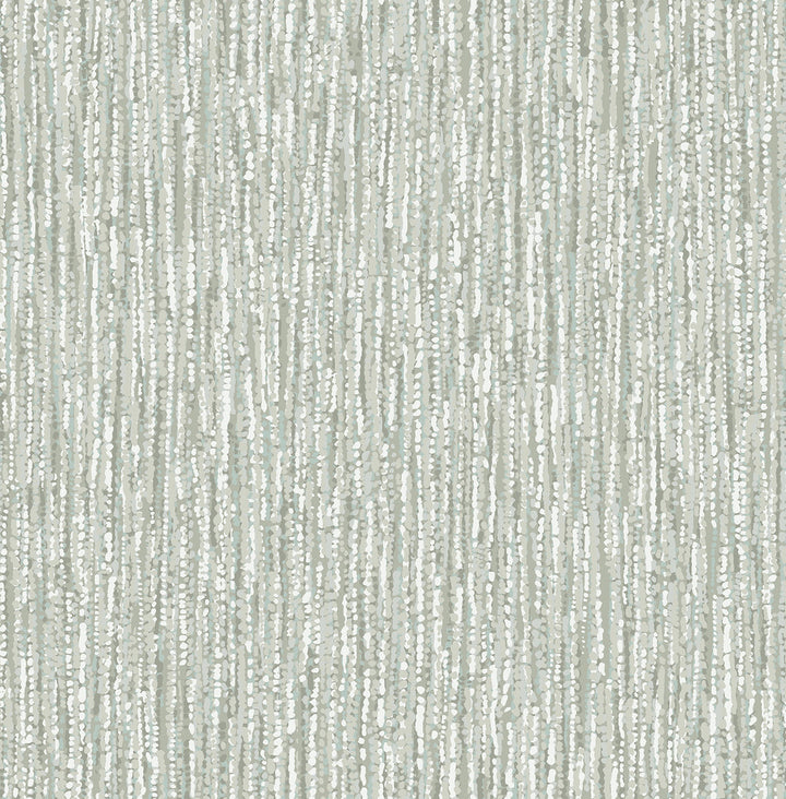 Corliss Moss Beaded Strands Wallpaper by A-Street Prints Solace Covers about 56.4 square feet 20.5-in by 33-ft long roll Unpasted 20.86 - Fabric Carolina -