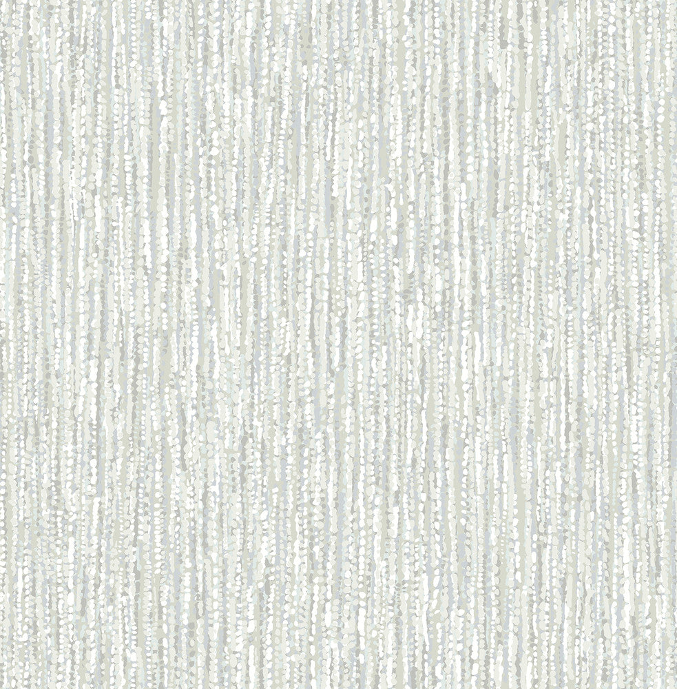 Corliss Grey Beaded Strands Wallpaper by A-Street Prints Solace Covers about 56.4 square feet 20.5-in by 33-ft long roll Unpasted 20.86 - Fabric Carolina -