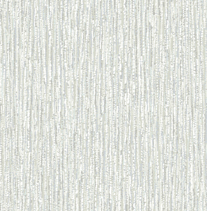 Corliss Grey Beaded Strands Wallpaper by A-Street Prints Solace Covers about 56.4 square feet 20.5-in by 33-ft long roll Unpasted 20.86 - Fabric Carolina -