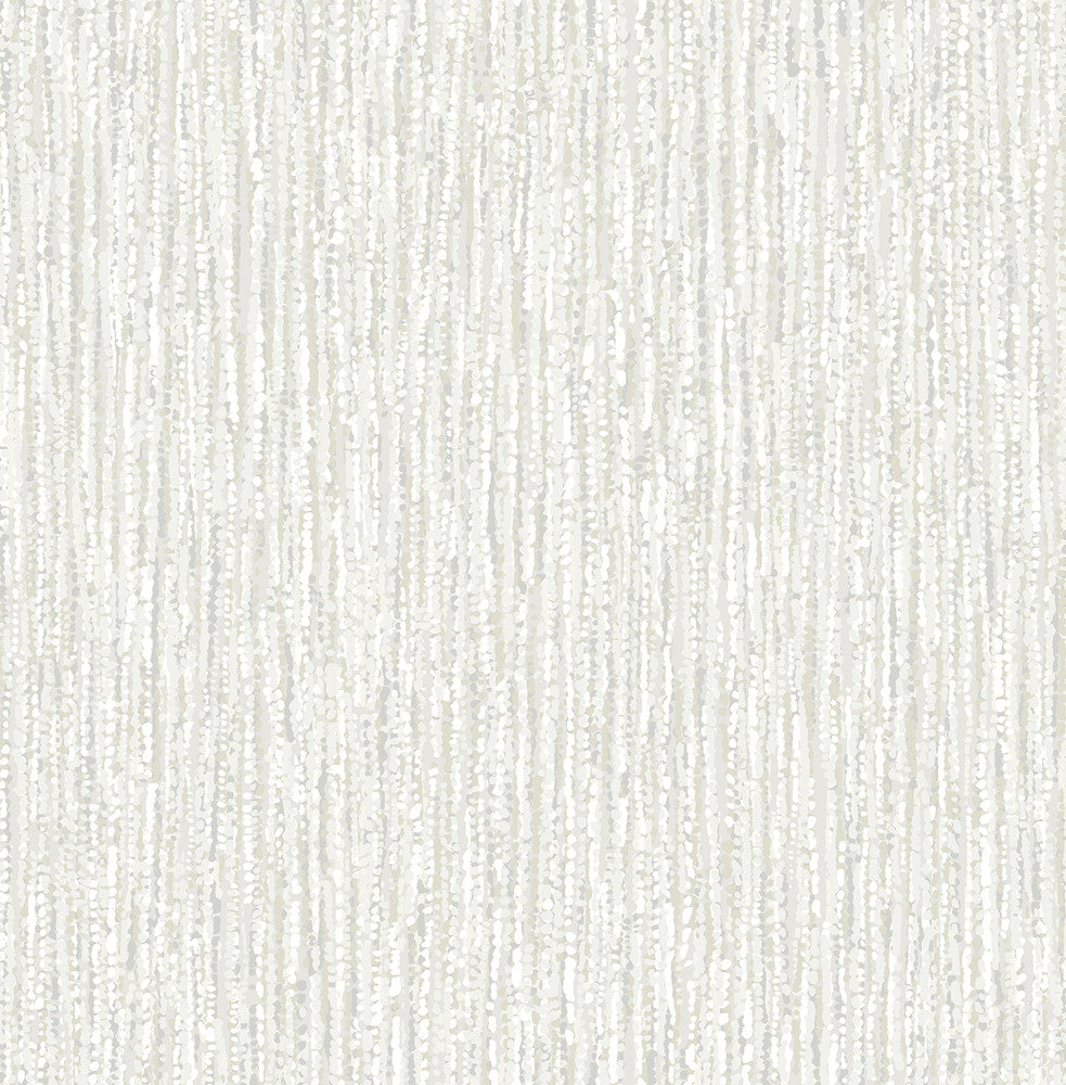 Corliss Light Grey Beaded Strands Wallpaper by A-Street Prints Solace Covers about 56.4 square feet 20.5-in by 33-ft long roll Unpasted 20.86 - Fabric Carolina -