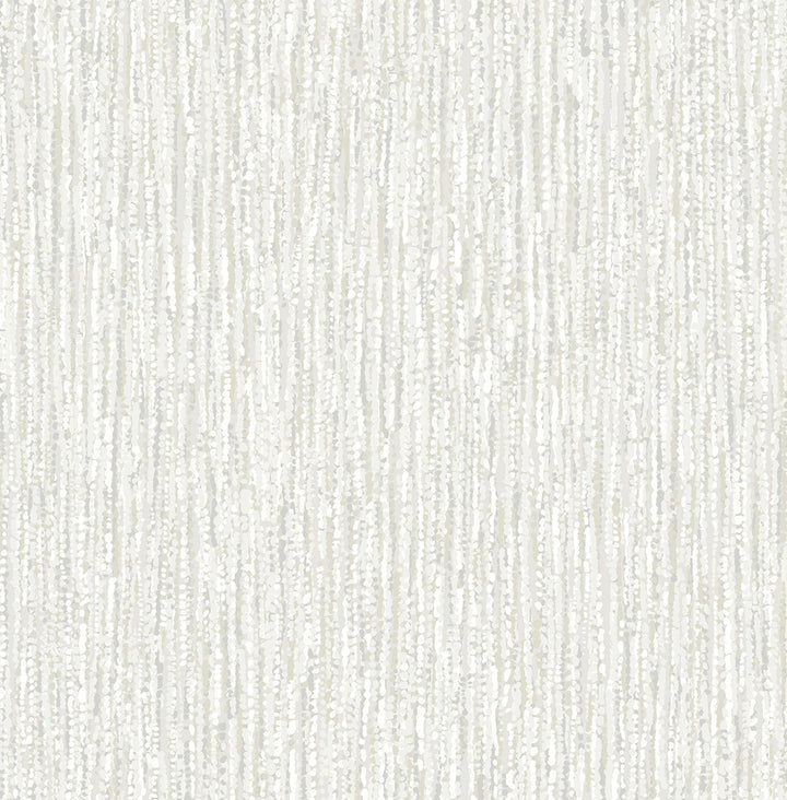 Corliss Light Grey Beaded Strands Wallpaper by A-Street Prints Solace Covers about 56.4 square feet 20.5-in by 33-ft long roll Unpasted 20.86 - Fabric Carolina -