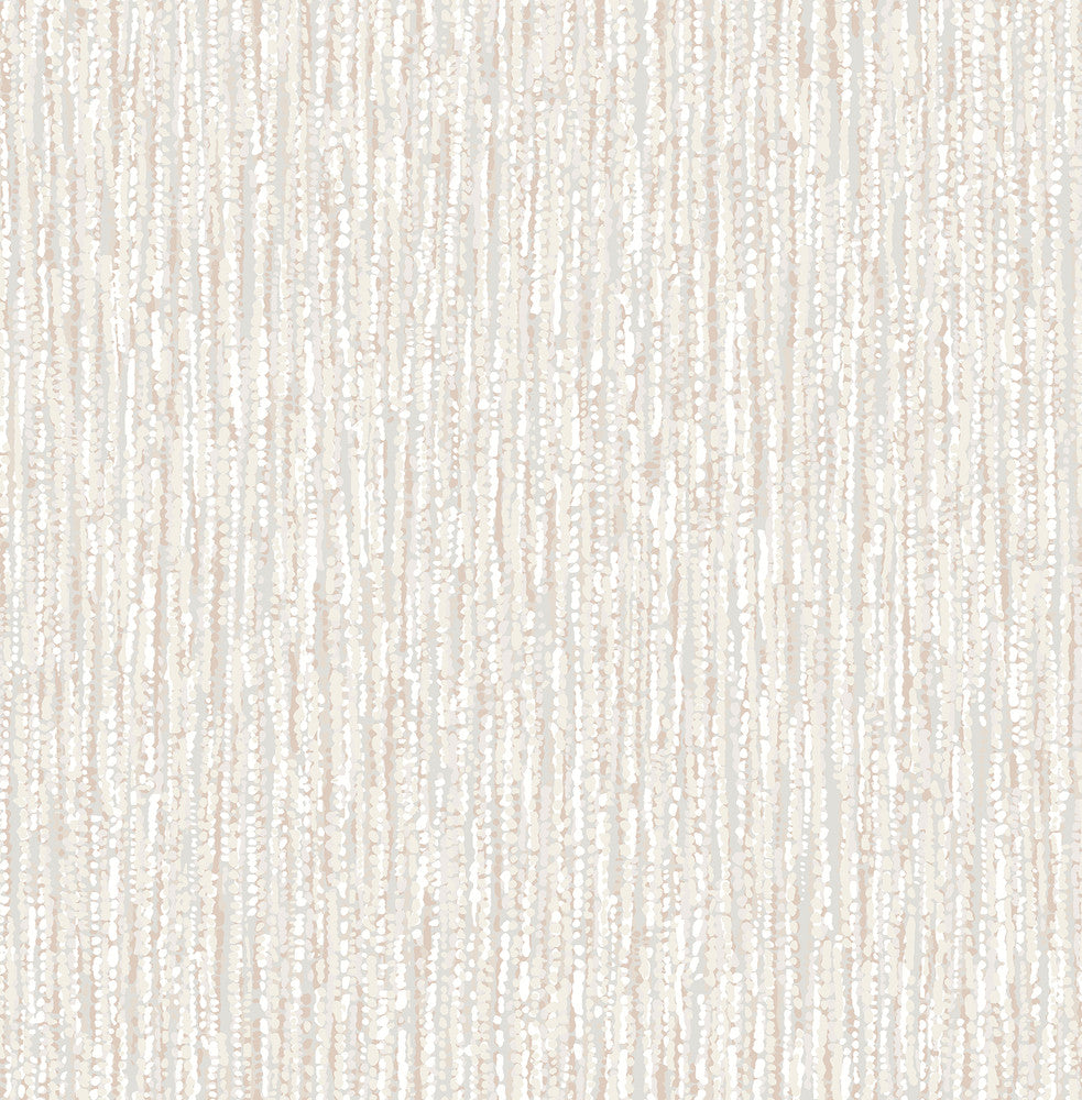 Corliss Blush Beaded Strands Wallpaper by A-Street Prints Solace Covers about 56.4 square feet 20.5-in by 33-ft long roll Unpasted 20.86 - Fabric Carolina -