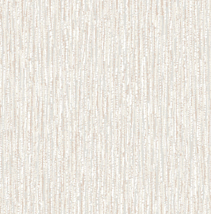Corliss Blush Beaded Strands Wallpaper by A-Street Prints Solace Covers about 56.4 square feet 20.5-in by 33-ft long roll Unpasted 20.86 - Fabric Carolina -