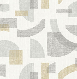 Fulton Gold Shapes Wallpaper by A-Street Prints