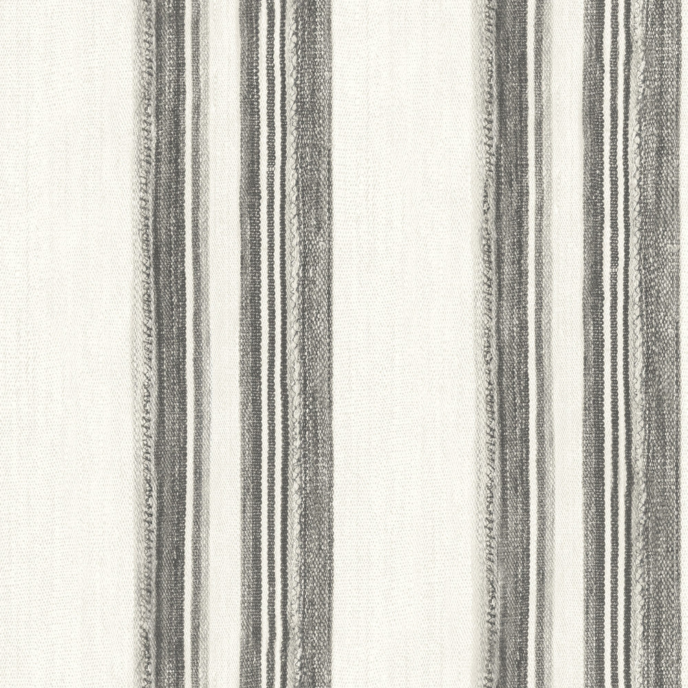 Loom Spun Charcoal Wallpaper by Chesapeake Yellowstone Covers about 56.4 square feet 20.5-in by 33-ft long roll Prepasted 0 - Fabric Carolina -