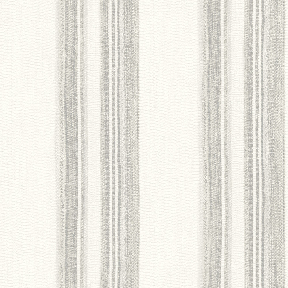 Loom Spun Grey Wallpaper by Chesapeake Yellowstone Covers about 56.4 square feet 20.5-in by 33-ft long roll Prepasted 0 - Fabric Carolina -