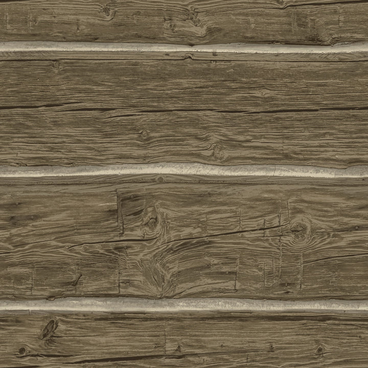 Lodgepole Dark Brown Wallpaper by Chesapeake Yellowstone Covers about 56.4 square feet 20.5-in by 33-ft long roll Prepasted 20.5 - Fabric Carolina -