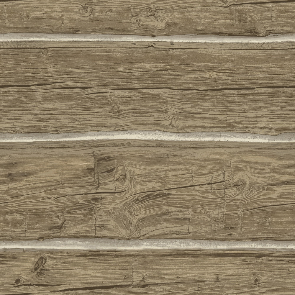 Lodgepole Chestnut Wallpaper by Chesapeake Yellowstone Covers about 56.4 square feet 20.5-in by 33-ft long roll Prepasted 20.5 - Fabric Carolina -