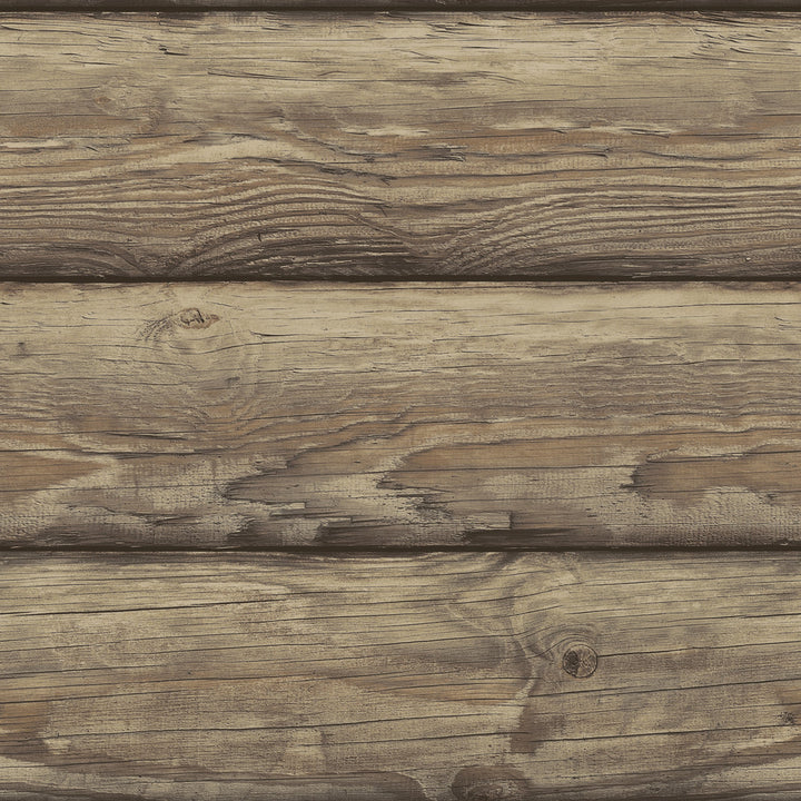 Bunkhouse Chestnut Wallpaper by Chesapeake Yellowstone Covers about 56.4 square feet 20.5-in by 33-ft long roll Prepasted 20.5 - Fabric Carolina -