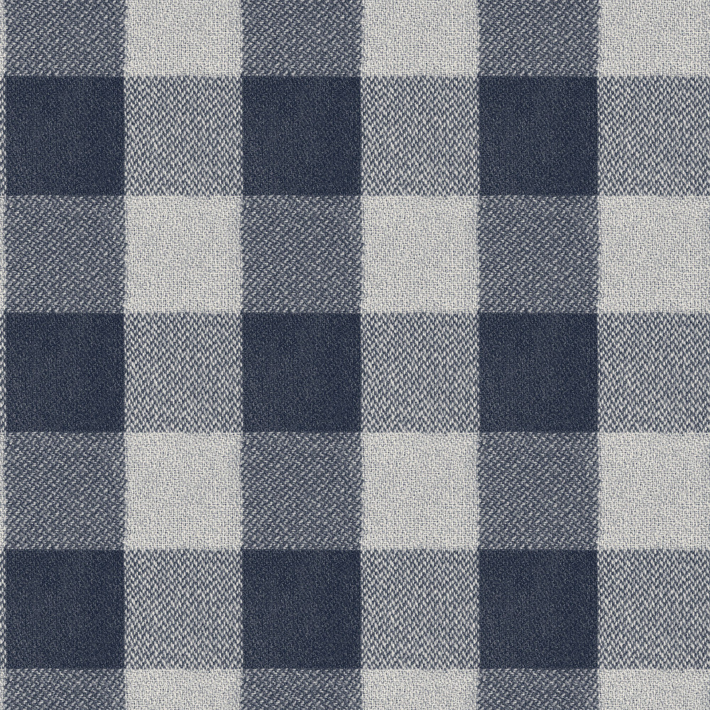 Lumberjack Navy Wallpaper by Chesapeake Yellowstone Covers about 56.4 square feet 20.5-in by 33-ft long roll Prepasted 20.5 - Fabric Carolina -