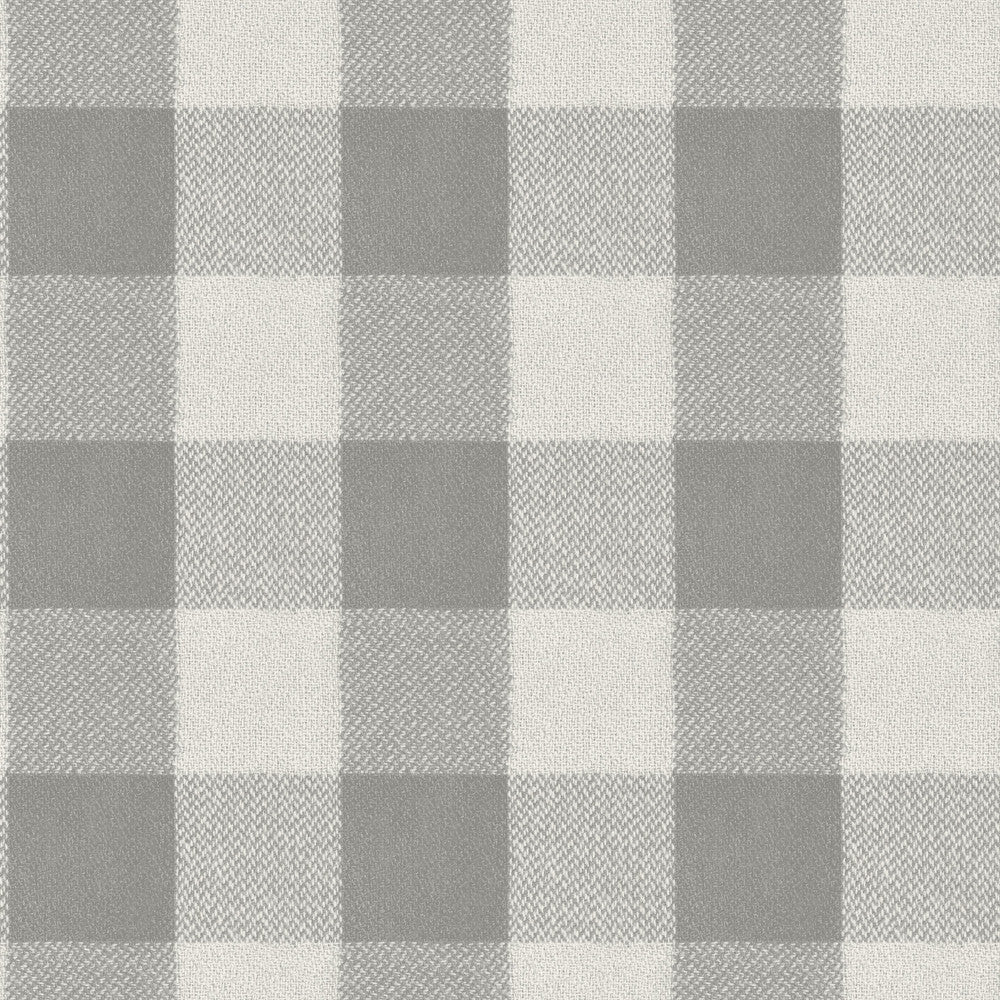 Lumberjack Grey Wallpaper by Chesapeake Yellowstone Covers about 56.4 square feet 20.5-in by 33-ft long roll Prepasted 20.5 - Fabric Carolina -