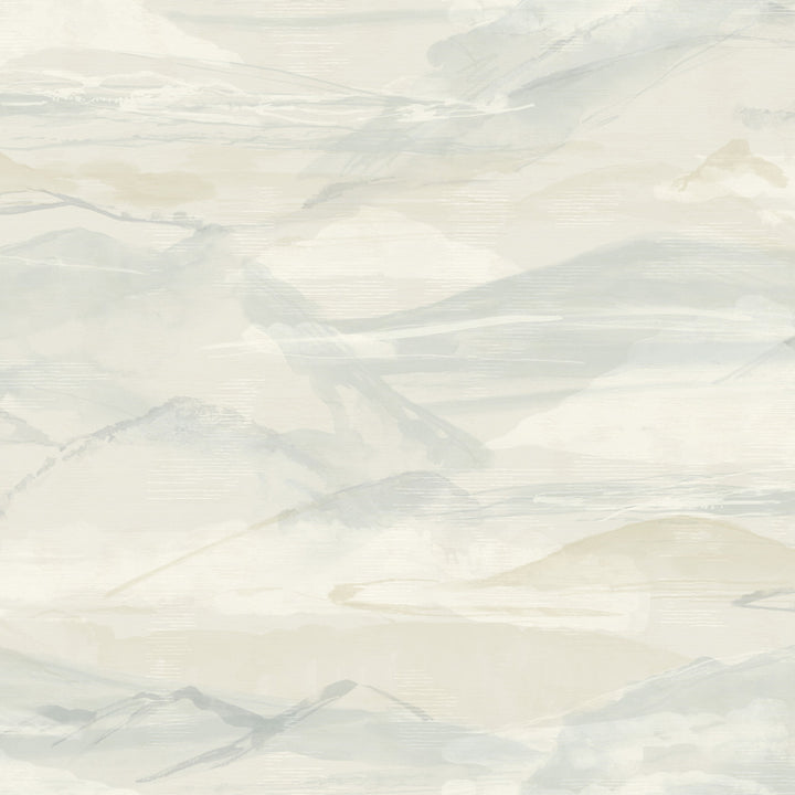 Bozeman Mountains Sky Blue Wallpaper by Chesapeake Yellowstone Covers about 56.4 square feet 20.5-in by 33-ft long roll Prepasted 20.5 - Fabric Carolina -