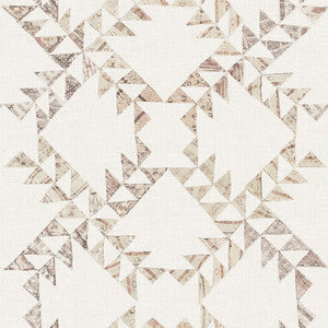 Scrap Quilt Brown Wallpaper by Chesapeake