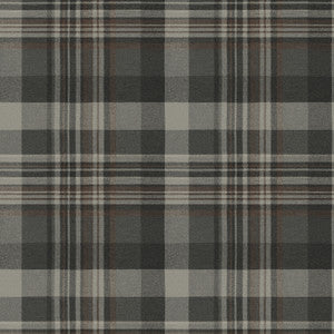 Dutton Plaid Charcoal Wallpaper by Chesapeake