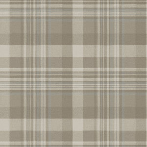 Dutton Plaid Light Brown Wallpaper by Chesapeake