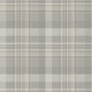 Dutton Plaid Grey Wallpaper by Chesapeake