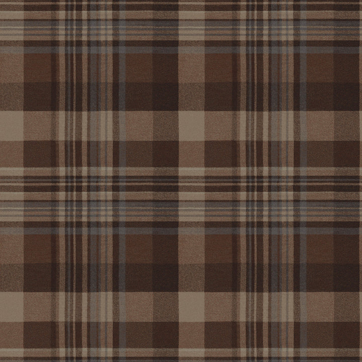 Dutton Plaid Rust Wallpaper by Chesapeake Yellowstone Covers about 56.4 square feet 20.5-in by 33-ft long roll Prepasted 20.5 - Fabric Carolina -