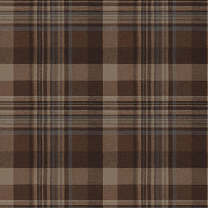 Dutton Plaid Rust Wallpaper by Chesapeake