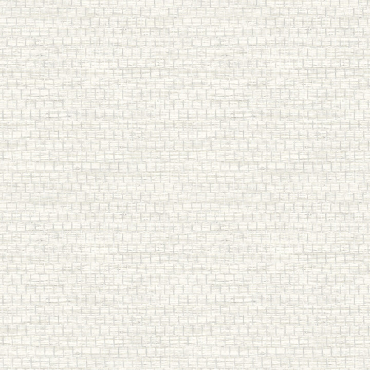 Plaited Grass White Wallpaper by Chesapeake Yellowstone Covers about 56.4 square feet 20.5-in by 33-ft long roll Prepasted 20.5 - Fabric Carolina -