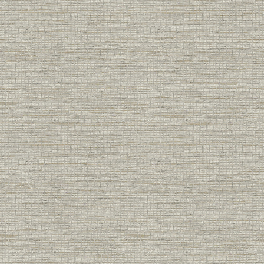 Plaited Grass Grey Wallpaper by Chesapeake Yellowstone Covers about 56.4 square feet 20.5-in by 33-ft long roll Prepasted 20.5 - Fabric Carolina -