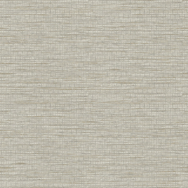 Plaited Grass Grey Wallpaper by Chesapeake Yellowstone Covers about 56.4 square feet 20.5-in by 33-ft long roll Prepasted 20.5 - Fabric Carolina -