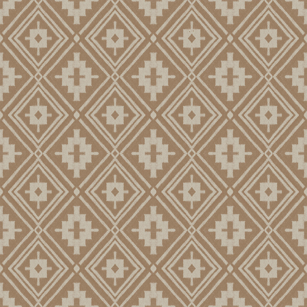 Camp Blanket Chestnut Wallpaper by Chesapeake Yellowstone Covers about 56.4 square feet 20.5-in by 33-ft long roll Prepasted 20.5 - Fabric Carolina -