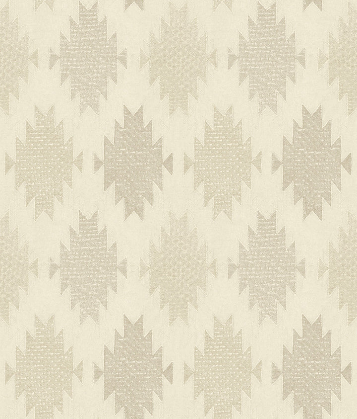 Stitched Heirloom Khaki Wallpaper by Chesapeake Yellowstone Covers about 56.4 square feet 20.5-in by 33-ft long roll Prepasted 24 - Fabric Carolina -