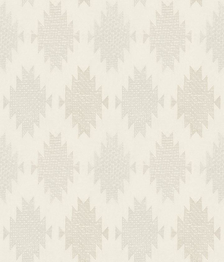 Stitched Heirloom White Wallpaper by Chesapeake Yellowstone Covers about 56.4 square feet 20.5-in by 33-ft long roll Prepasted 24 - Fabric Carolina -