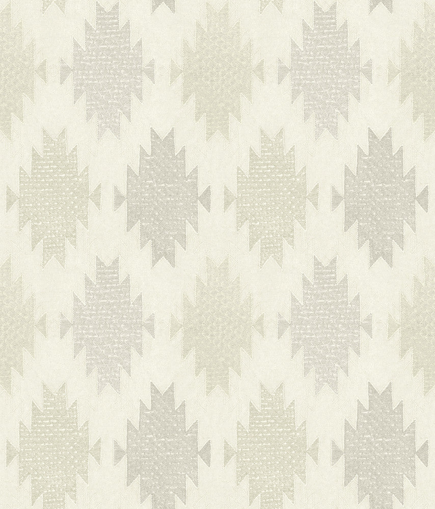 Stitched Heirloom Moss Wallpaper by Chesapeake Yellowstone Covers about 56.4 square feet 20.5-in by 33-ft long roll Prepasted 24 - Fabric Carolina -