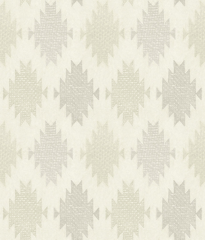 Stitched Heirloom Moss Wallpaper by Chesapeake Yellowstone Covers about 56.4 square feet 20.5-in by 33-ft long roll Prepasted 24 - Fabric Carolina -