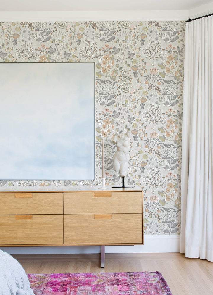 Groh Neutral Floral Wallpaper by A-Street Prints Designer