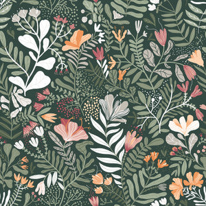 Brittsommar Evergreen Woodland Floral Wallpaper by A-Street Prints