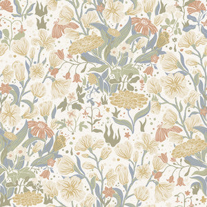 Hava Neutral Meadow Flowers Wallpaper by A-Street Prints