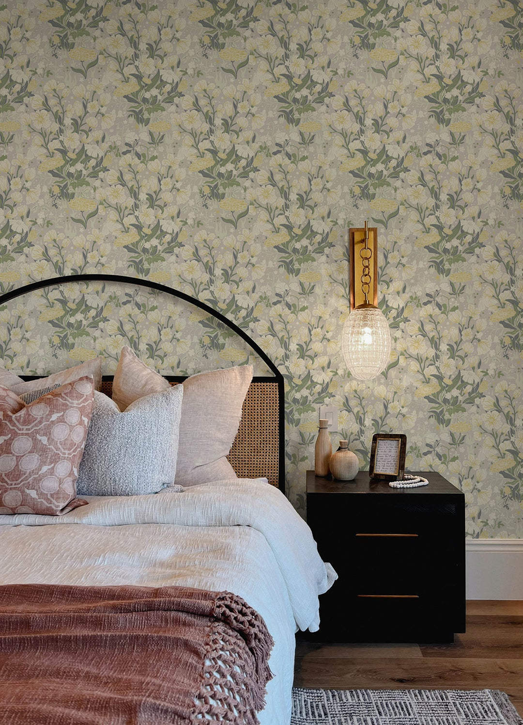 Hava Yellow Meadow Flowers Wallpaper by A-Street Prints Designer